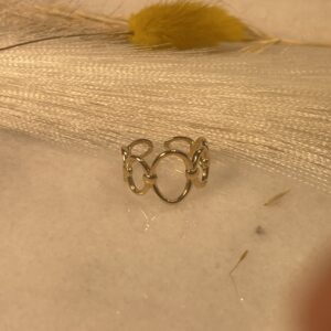 Bague Cercle Minimaliste Dorée