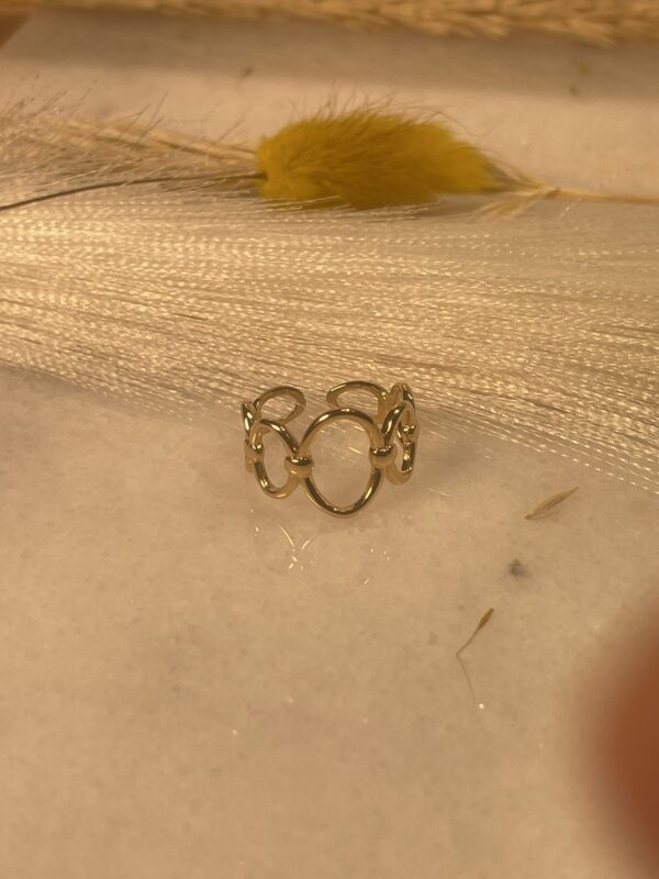 Bague Cercle Minimaliste Dorée