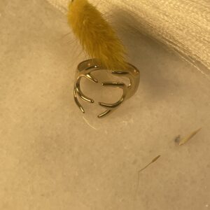 Bague Branche Dorée Ajustable - Élégance Naturelle